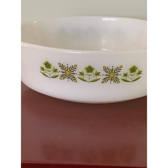Green meadow number 437 glass big fire king casserole dish​ - Picture 4 of 6